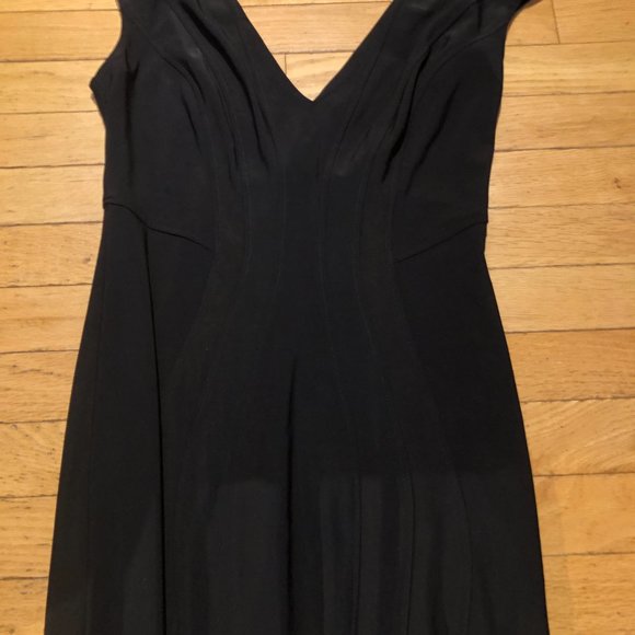 Brand New Women's Betsey & Adam Full-Length Mermaid-Cut Black Gown - Picture 13 of 16